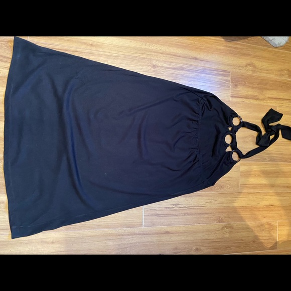 Woman’s cotton black sleeveless summer dress. - Picture 3 of 4